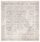 Safavieh Tulum Tul264A Vintage and Distressed Rug, Ivory and Gray, 6'7"x6'7" Square