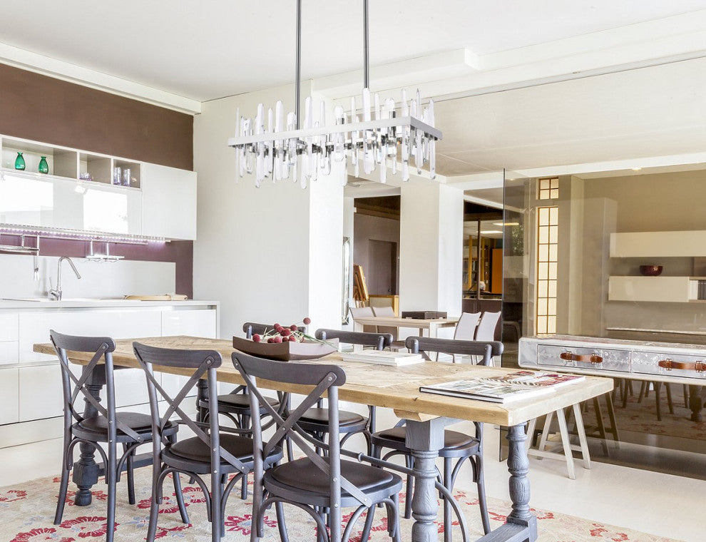 Modern Chrome 16-Light Chandelier
