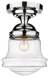 Zlite 736F10-CH 1-Light Flush Mount, Clear Seedy