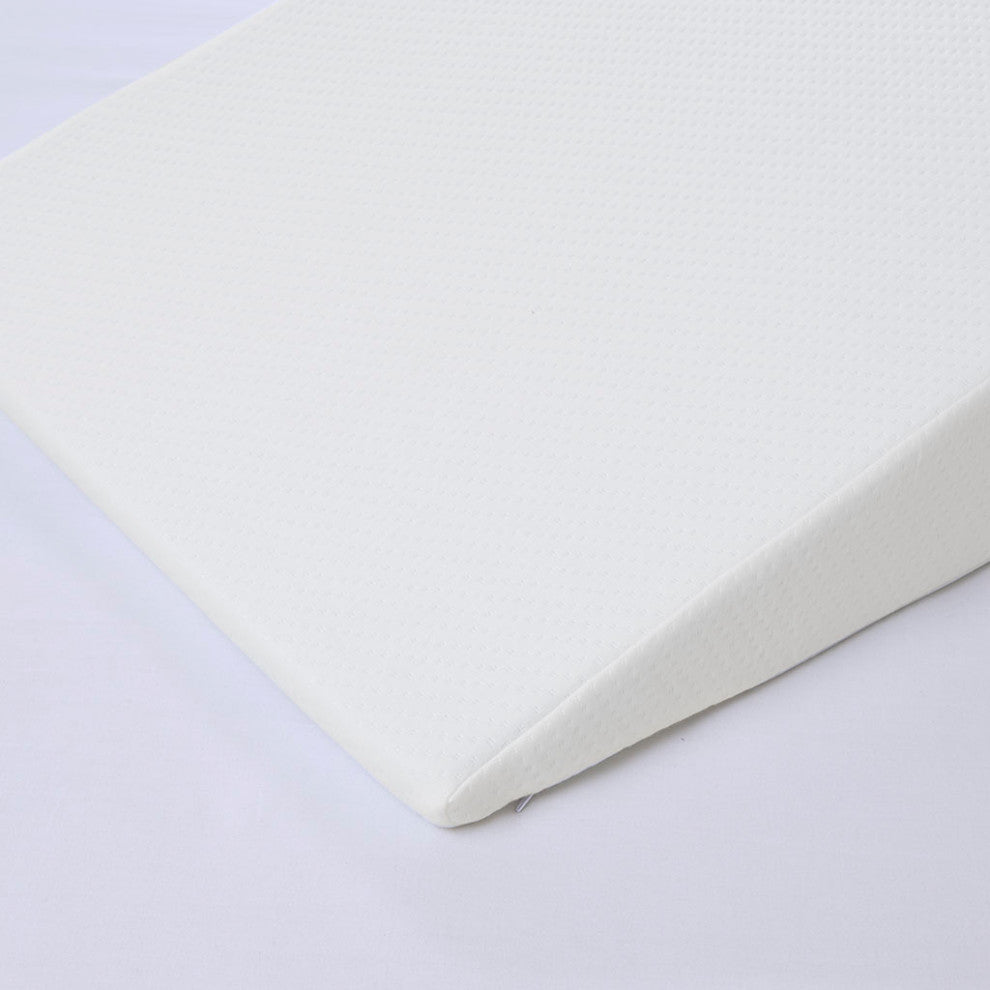 Sleep Philosophy Memory Foam Wedge Pillow, White