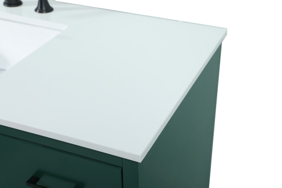 Home Living 48" Bathroom Vanity, Green