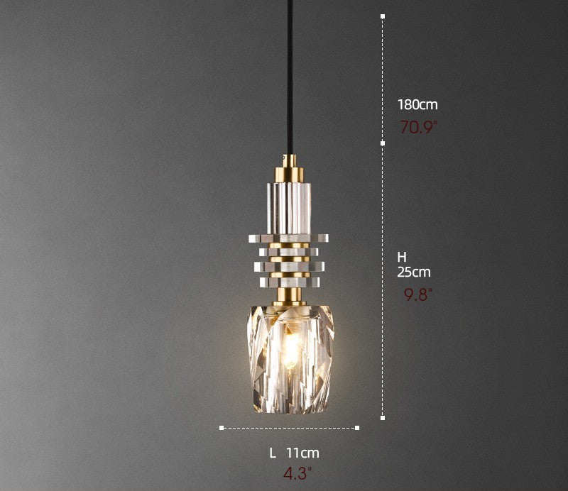 MIRODEMIÂ® Pallare | Sparkling Loft LED Pendant Light for Bedroom
