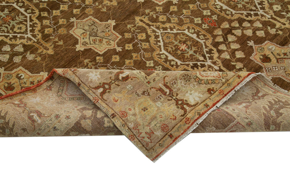 New Hand Knotted All Wool Oushak Rug 5' 11" x 8' 11", 71 in. x 107 in.