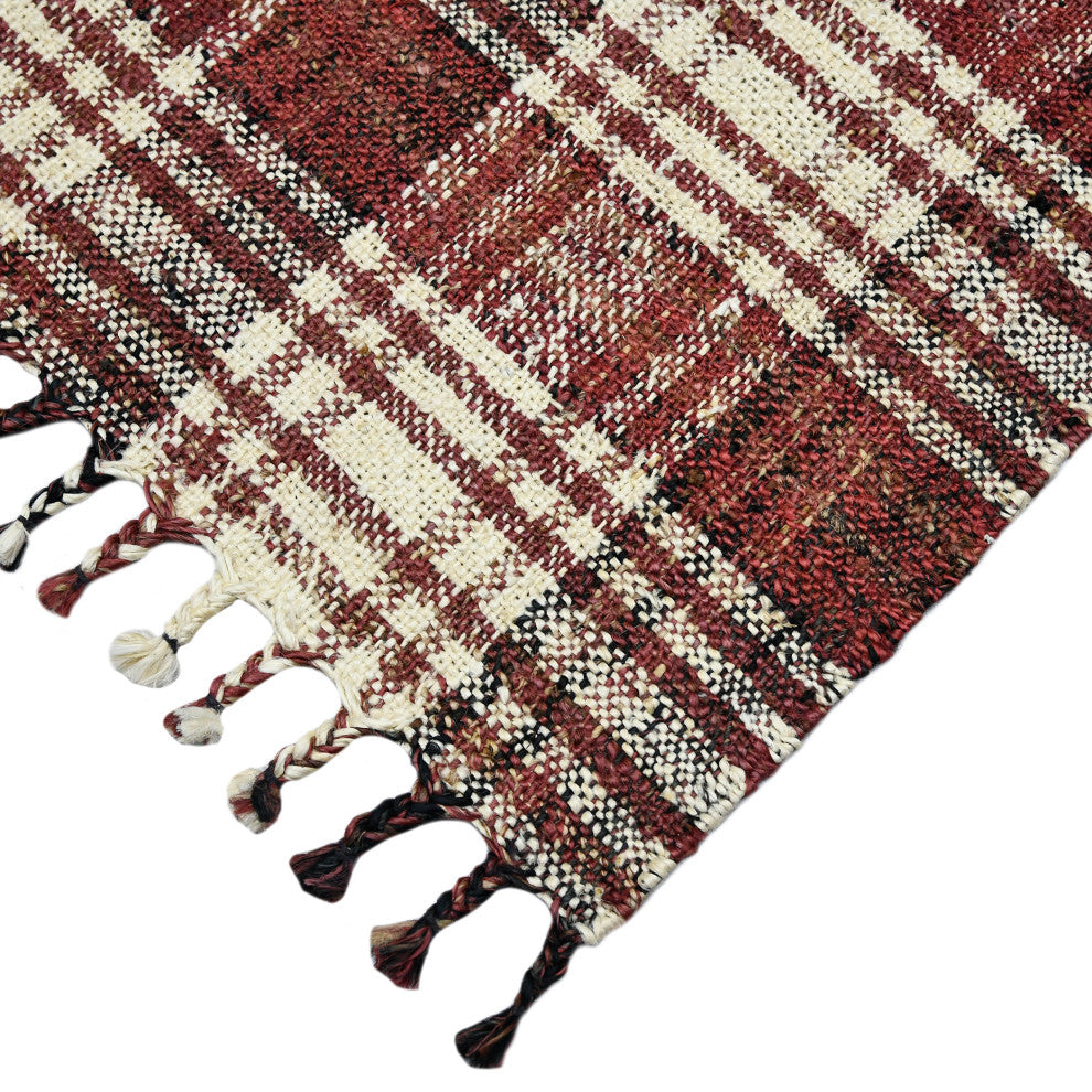 Hampton Washito Area Rug, Red, 8' x 10', Plaid