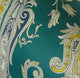 Annalise Blue Yellow and Green Handmade Luxury Pillow, 20"x36" King