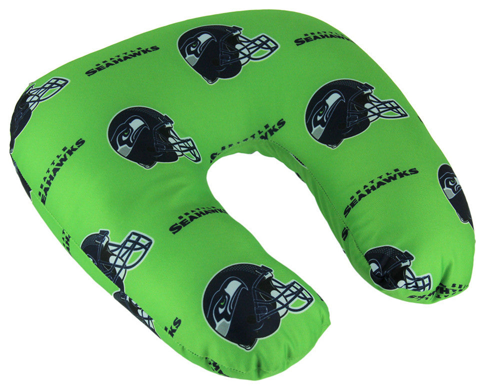 NFL Seattle Seahawks Beaded Travel Neck Pillow
