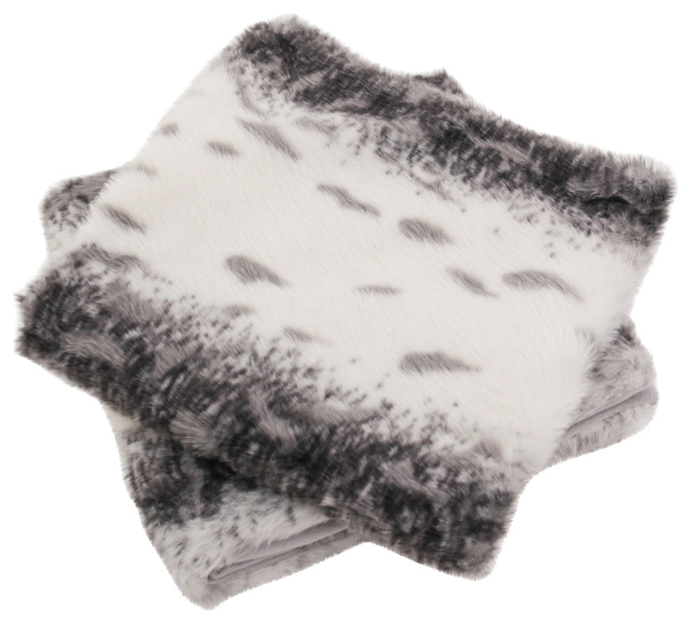 Citraka Faux Fur Pillow Shell Set
