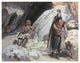 "David and Saul In The Cave" Digital Paper Print by James Tissot, 32"x25"