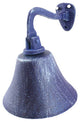 Rustic Dark Blue Cast Iron Hanging Ship's Bell 6"