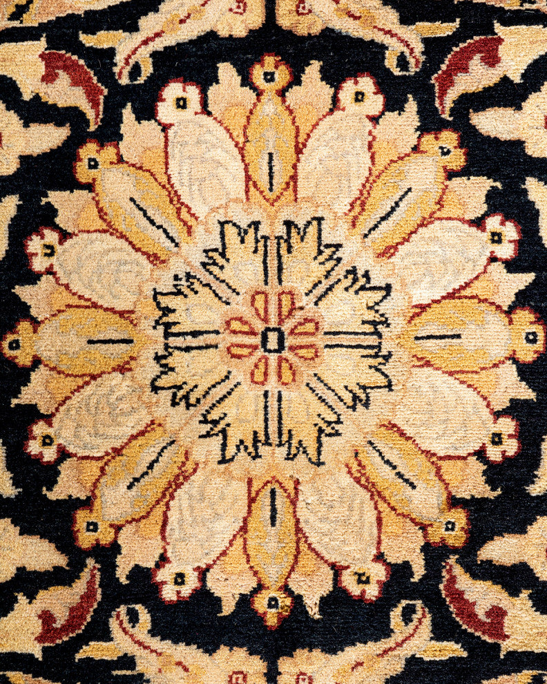 Mogul, One-of-a-Kind Hand-Knotted Area Rug Black, 12' 4" x 18' 7"