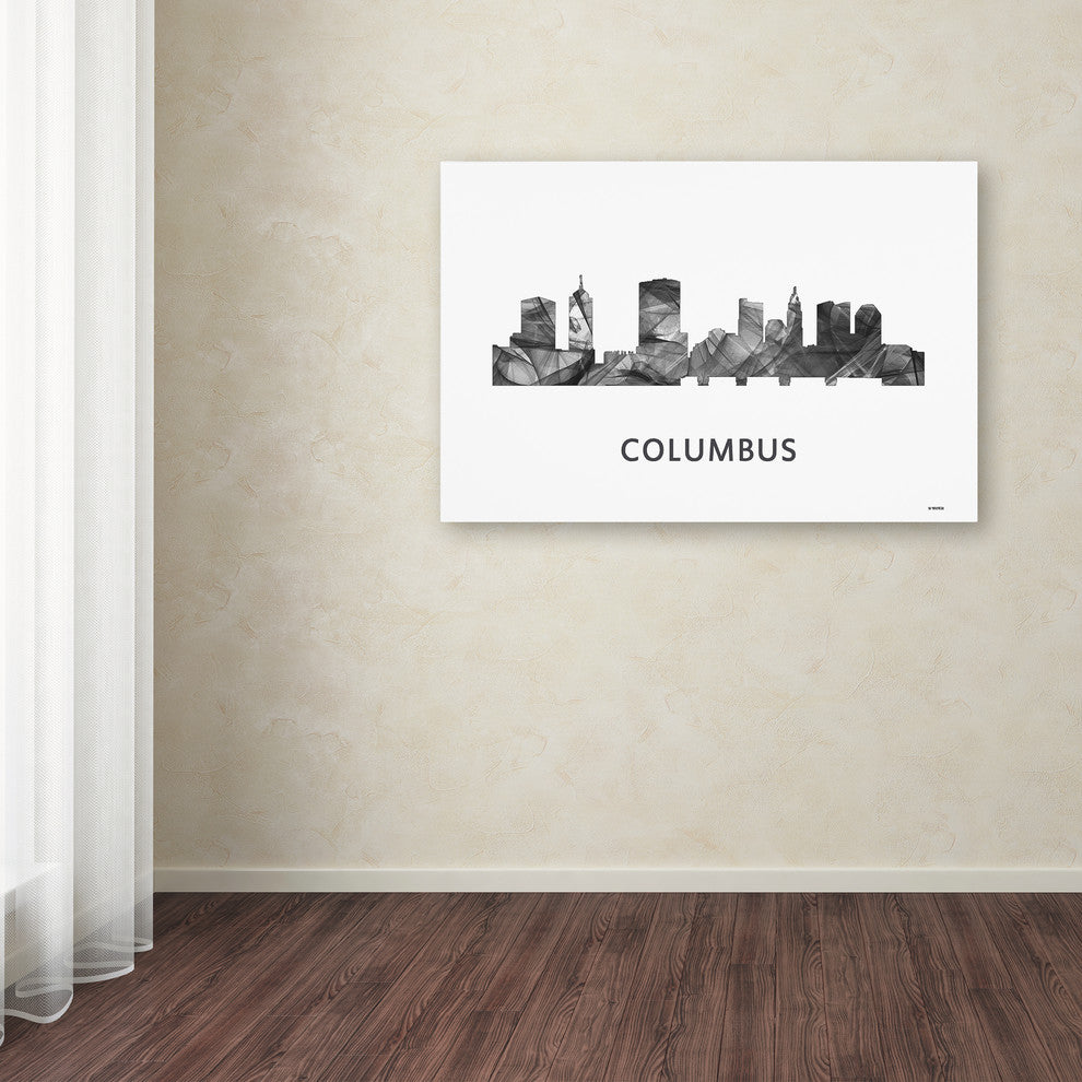 'Columbus Ohio Skyline' Canvas Art, 24x16