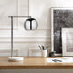 Inspired Home Emmalin Table Lamp, Marble Stone Base, Chrome