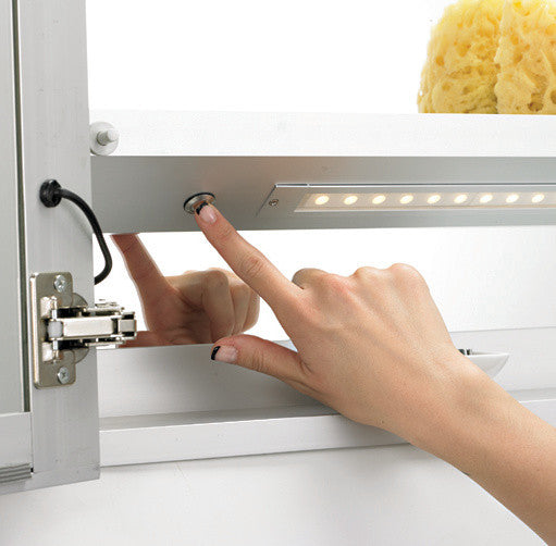 Illume LED Backlit Medicine Cabinet, Hinge: Left