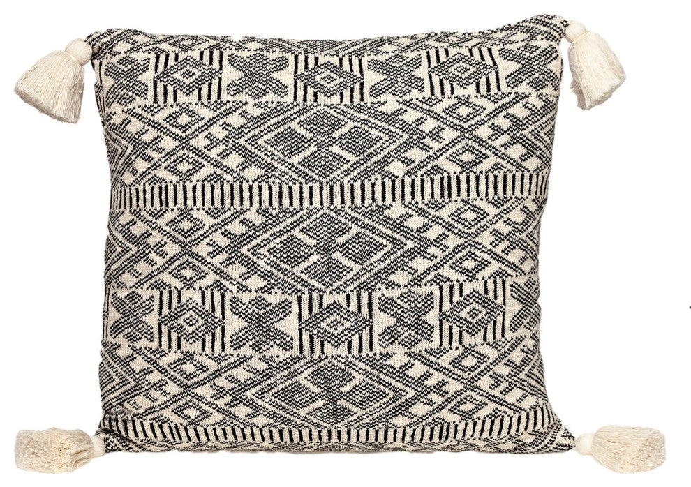 Parkland Collection Toby Transitional Cream Throw Pillow
