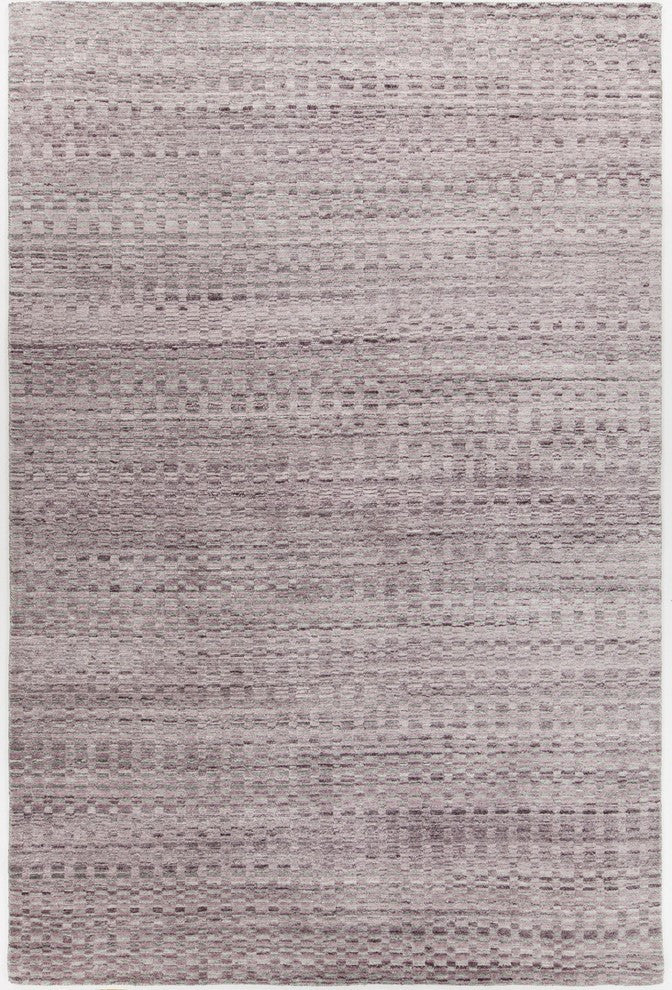 Melina Handwoven Contemporary Rug, Pink/Silver, Rectangular 9'x13'