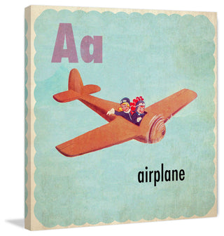 "Airplane" Painting Print on Canvas by Curtis