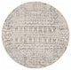 Hauteloom Greig Area Rug, Black/Charcoal/Light Gray, 6'7" Round