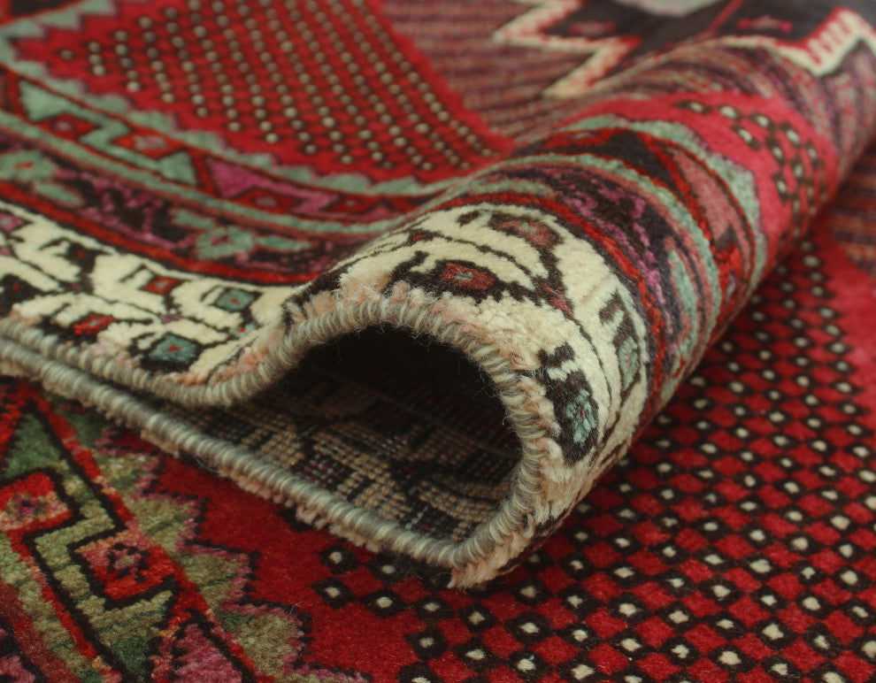 Semi-Antique Husain Red Rug