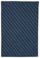 Colonial Mills Blue Hill BI51 Navy Contemporary Area Rug, Rectangular 6'x9'