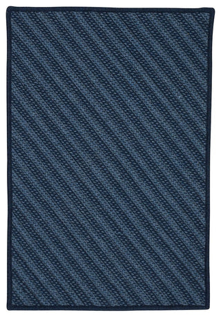 Colonial Mills Blue Hill BI51 Navy Contemporary Area Rug, Rectangular 6'x9'