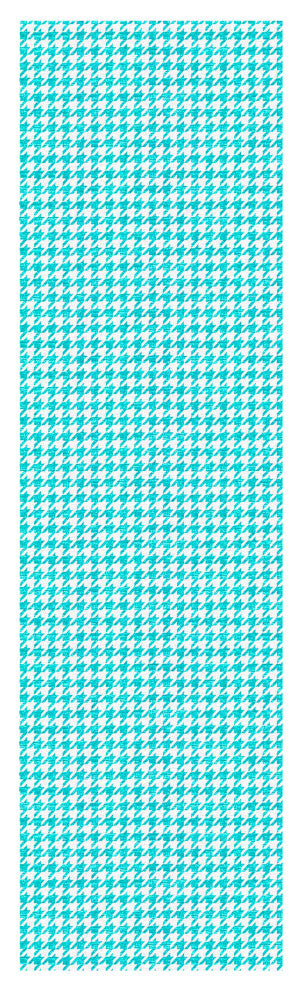Indoor/Outdoor Hinton HN1 Aqua Machine Washable 2'3" x 10' Rug