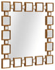 Gold Square Accent Mirror