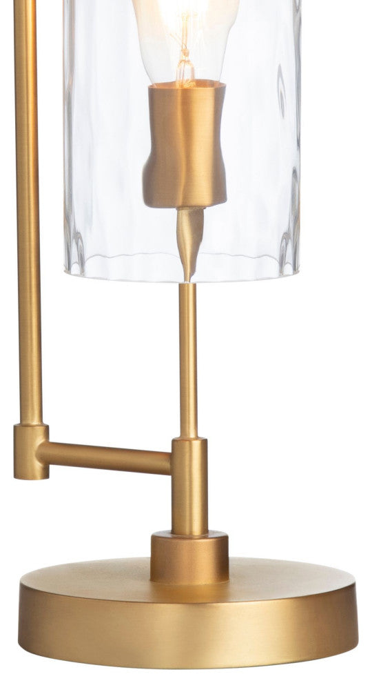 Lullisto Metal Table Lamp with Glass Shade