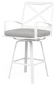 Bristol Granite Cushion Swivel Outdoor Barstool