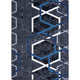 Double Helix 5'4" X 7'8" Area Rug, Color Sapphire