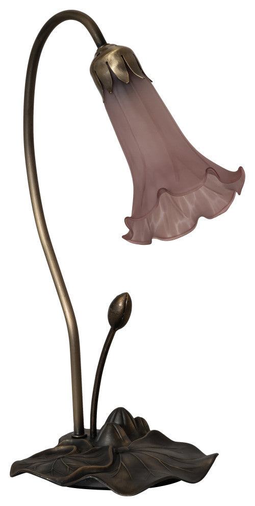 Meyda Lighting 13820 16" High Purple Pond Lily Accent Lamp