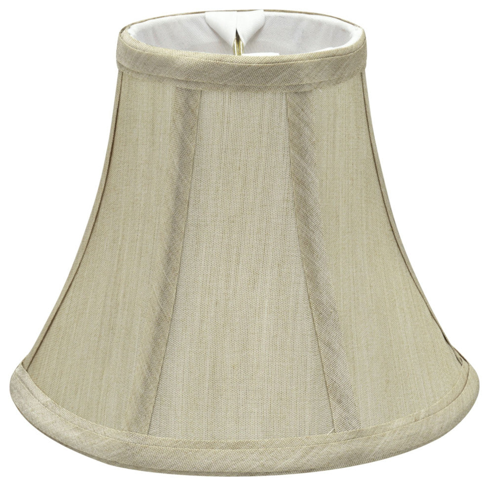 30039-9 Small Bell  Chandelier Clip On Lamp Shade Beige 3"x6"x5"
