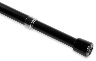 3/4" Round Spring Tension Rod, Black