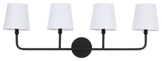Capital Lighting 119341-674 Dawson 4 Light 35"W Bathroom Vanity - Matte Black