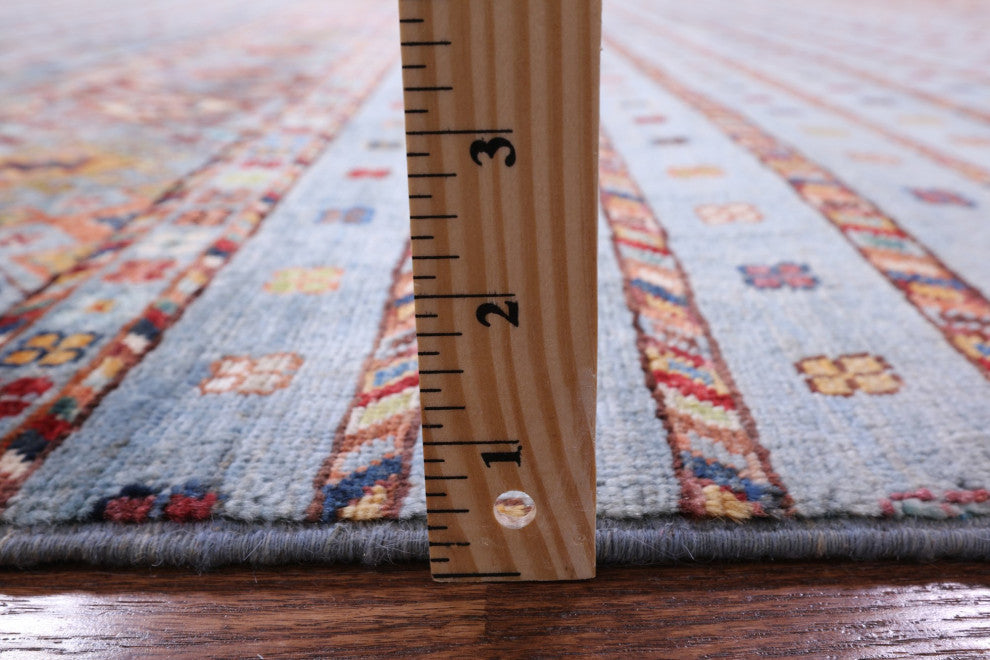 9' 0" X 11' 11" Khorjin Super Kazak Hand Knotted Wool Rug Q7726