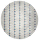 Jodhpur Stripe Spring Chenille Rug, Dark Cobalt Blue, 5' Round