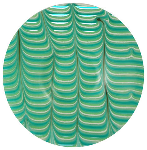 13.75W Metro Fusion A Day At The Beach Glass Plate