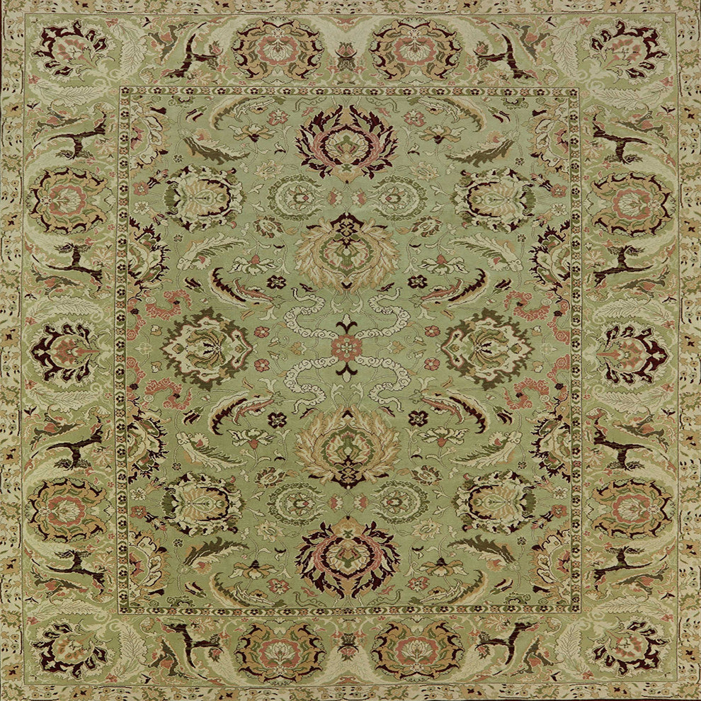 Ahgly Company Indoor Square Mid-Century Modern Area Rugs, 6' Square