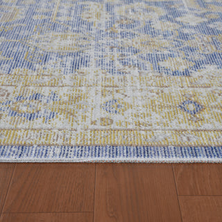 Ceniscia Tatum Vintage Polyester Area Rug, Lavender, 5'3"x7'3"