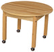 Mobile 30" Round Hardwood Table with 20" Legs