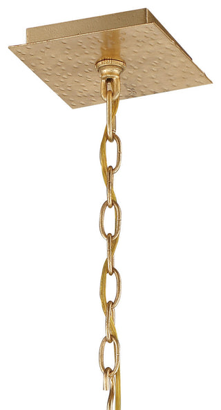 Capri 5 Light Antique Gold Chandelier