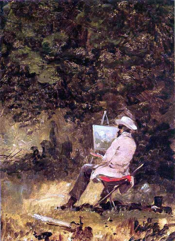 William Sidney Mount Self Portrait Wrapped Canvas, 18"x27"
