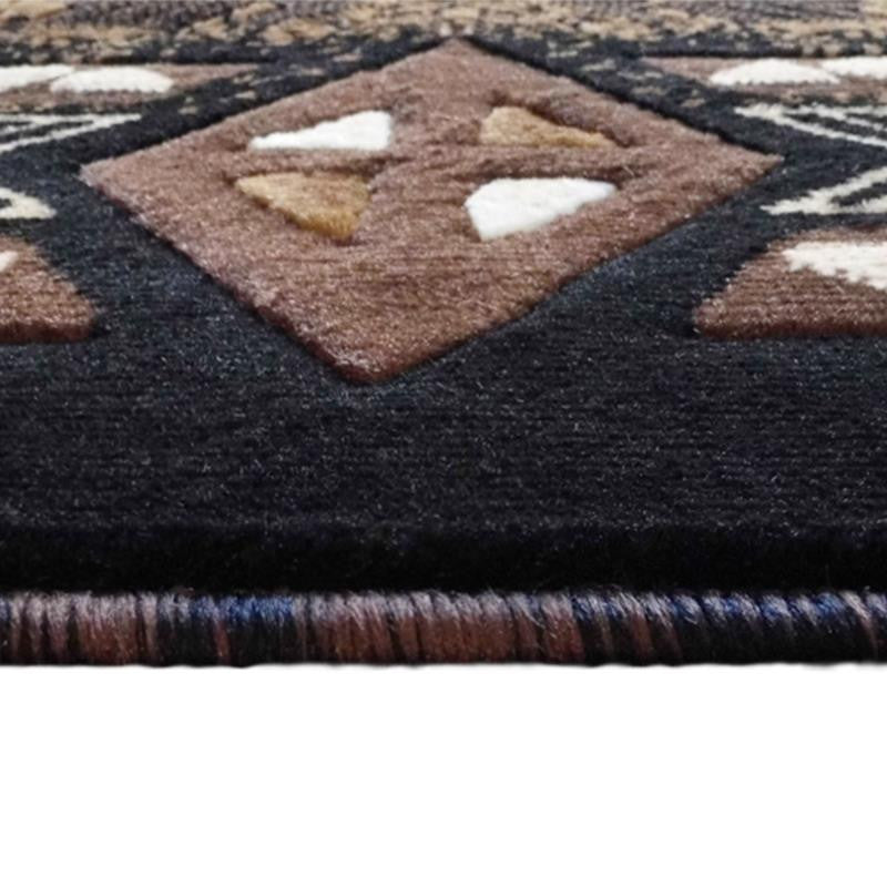Mohave Collection Traditional Southwestern Style Area Rug, Chocolate, 3' X 16'