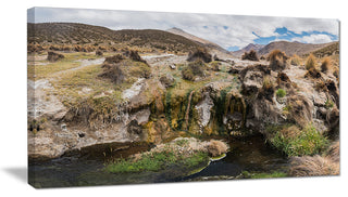 "Fumaroles Altipano Geothermal Area" Landscape Wall Art, 40"x20"