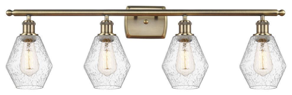 Innovations 516-4W-AB-G654-6-LED 4-Light Bath Vanity Light, Antique Brass