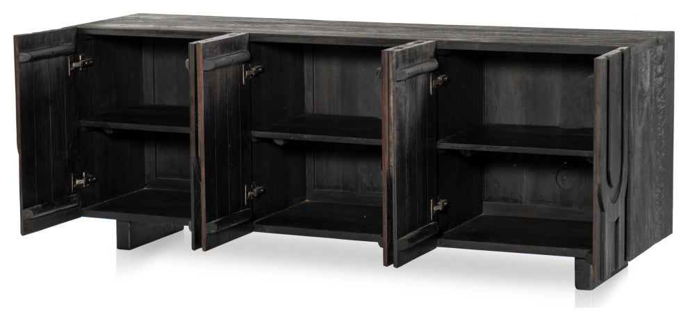 Rivka Media Console-Dark Totem