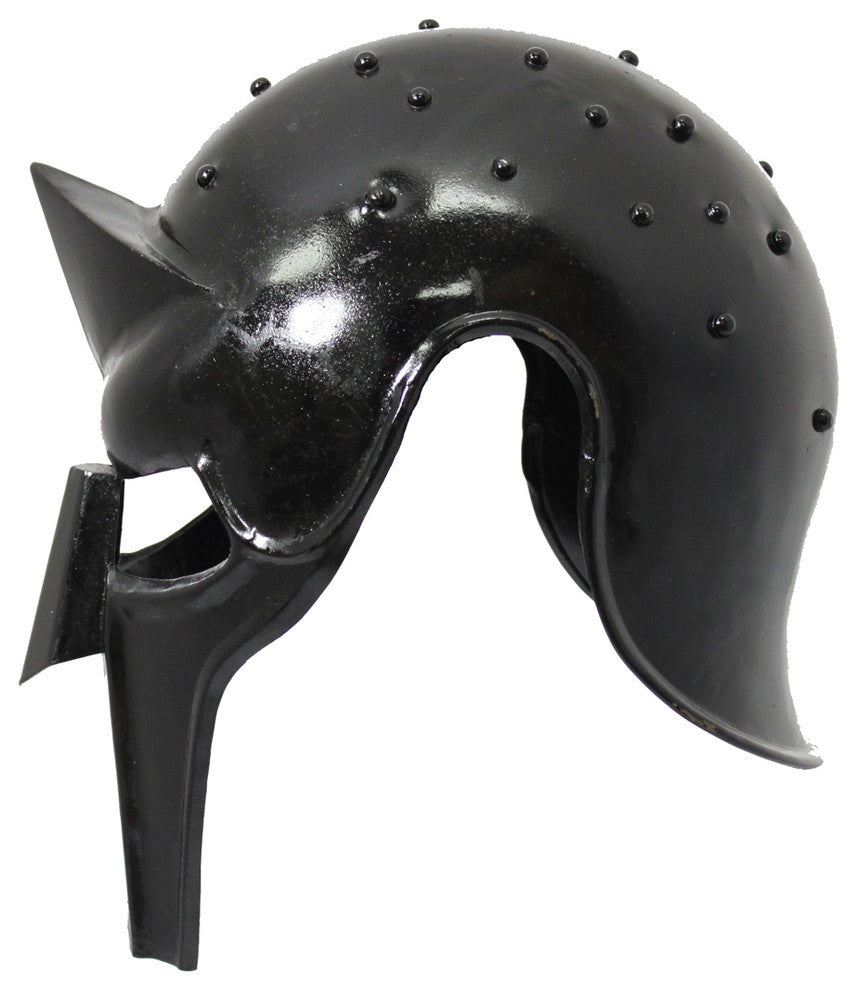 Urban Designs Replica Full-Size Metal Gladiator Armor Arena Helmet, Black