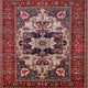 Ahgly Company Indoor Square Mid-Century Modern Area Rugs, 7' Square
