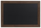 Beatrice Rustic Woodgrain Framed Magnetic Chalkboard, Walnut Brown, 27x18