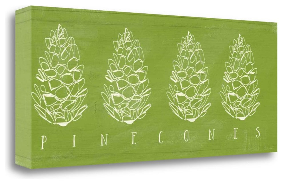 "Pinecones" By Linda Woods, Giclee Print on Gallery Wrap Canvas, Ready to Hang