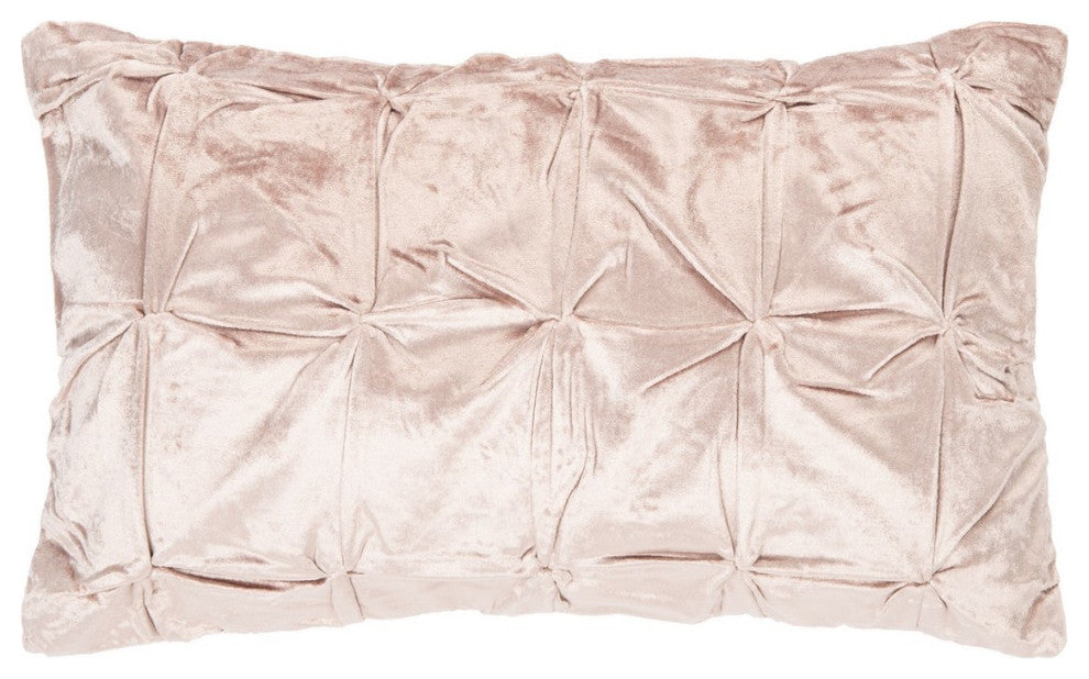 Safavieh Trinz Pillow, Blush, 20"x12"